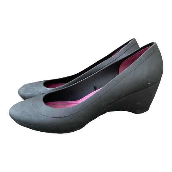 Crocs wedge black size 39 - Picture 6 of 6